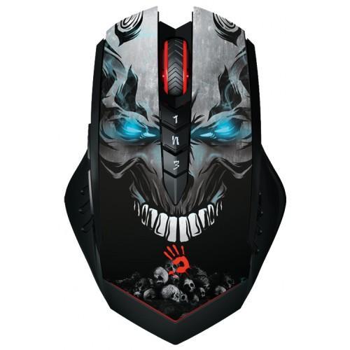 

Мышь беспроводная A4Tech Bloody R8, 3200dpi, оптическая светодиодная, Wireless, USB, принт, Bloody R8 Black USB