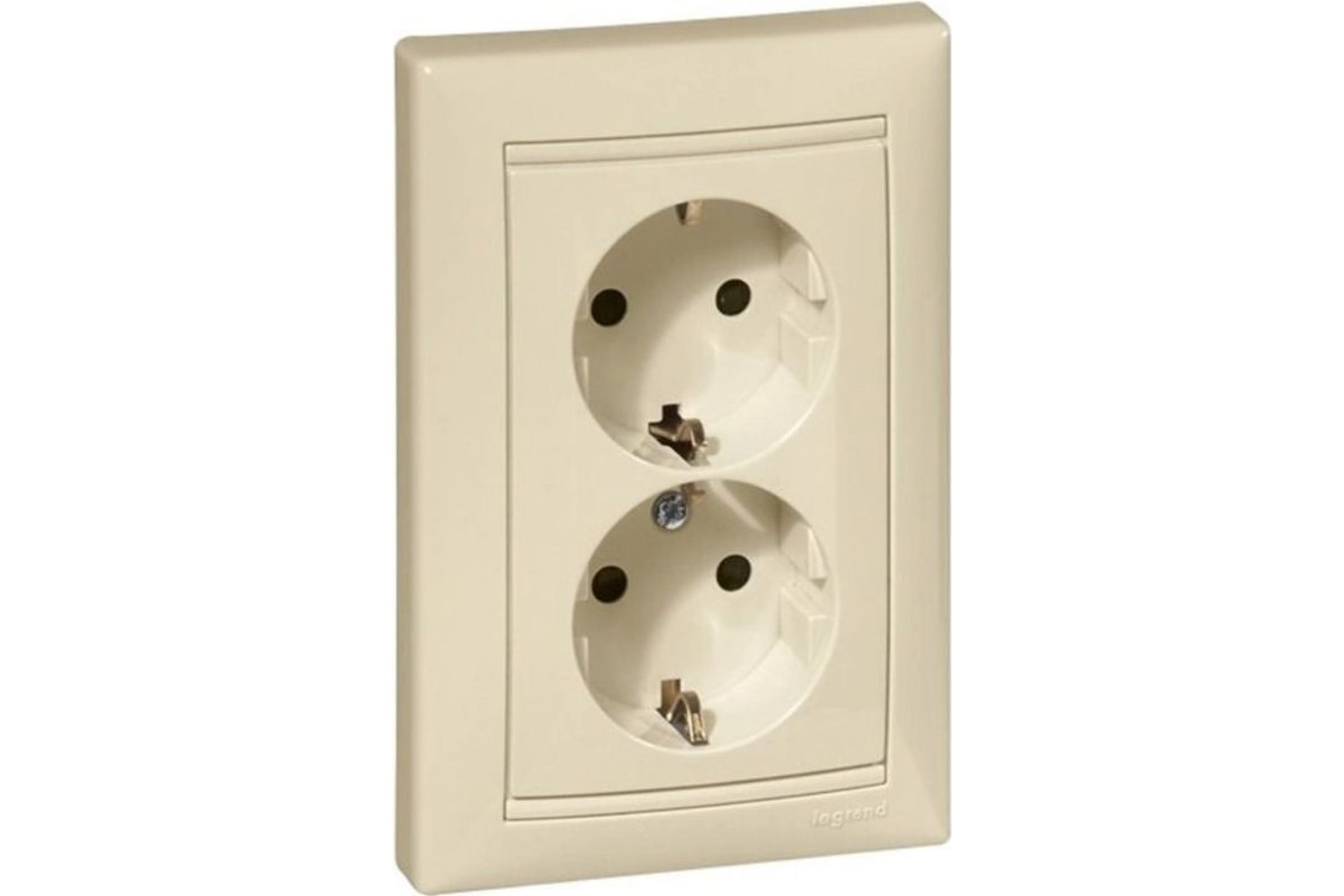 

Розетка Legrand Valena, скрытый монтаж, 2-х постовая, с з/к, 16A, в сборе, IP20, слоновая кость (774370)