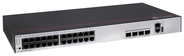 

Коммутатор Huawei CloudEngine S5735-L24T4X-A1, кол-во портов: 24x1 Гбит/с, SFP+ 4x10 Гбит/с, установка в стойку (98011302), CloudEngine S5735-L24T4X-A1