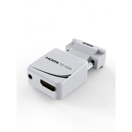 

Переходник (адаптер) HDMI(19F)-VGA(15M), белый KS-is (KS-425)