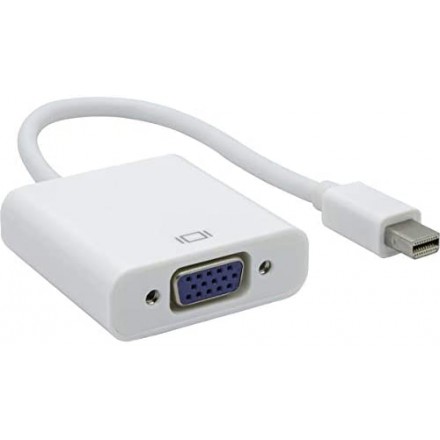 

Кабель-переходник (адаптер) Mini DisplayPort(M)-VGA(15F), 18 см, белый KS-is (KS-524)