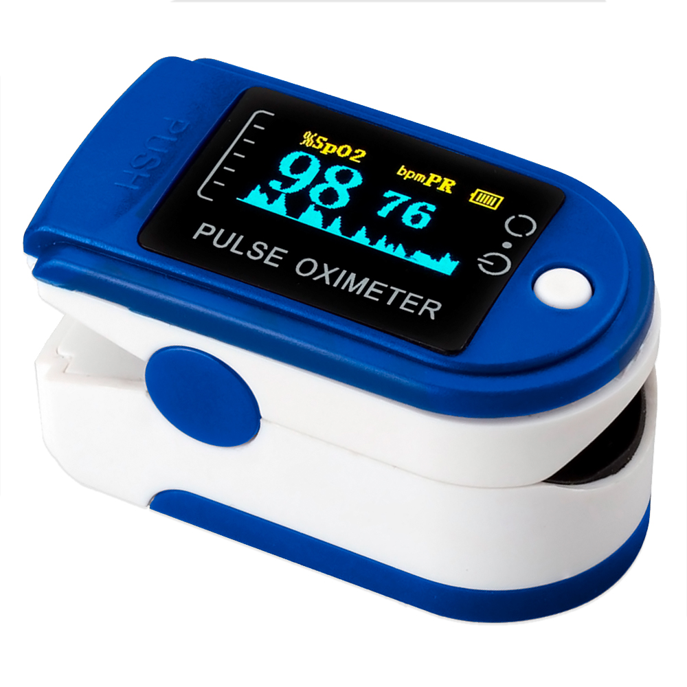 

Пульсоксиметр Qumo Health Pulse Q2, белый/синий (32053), Q2