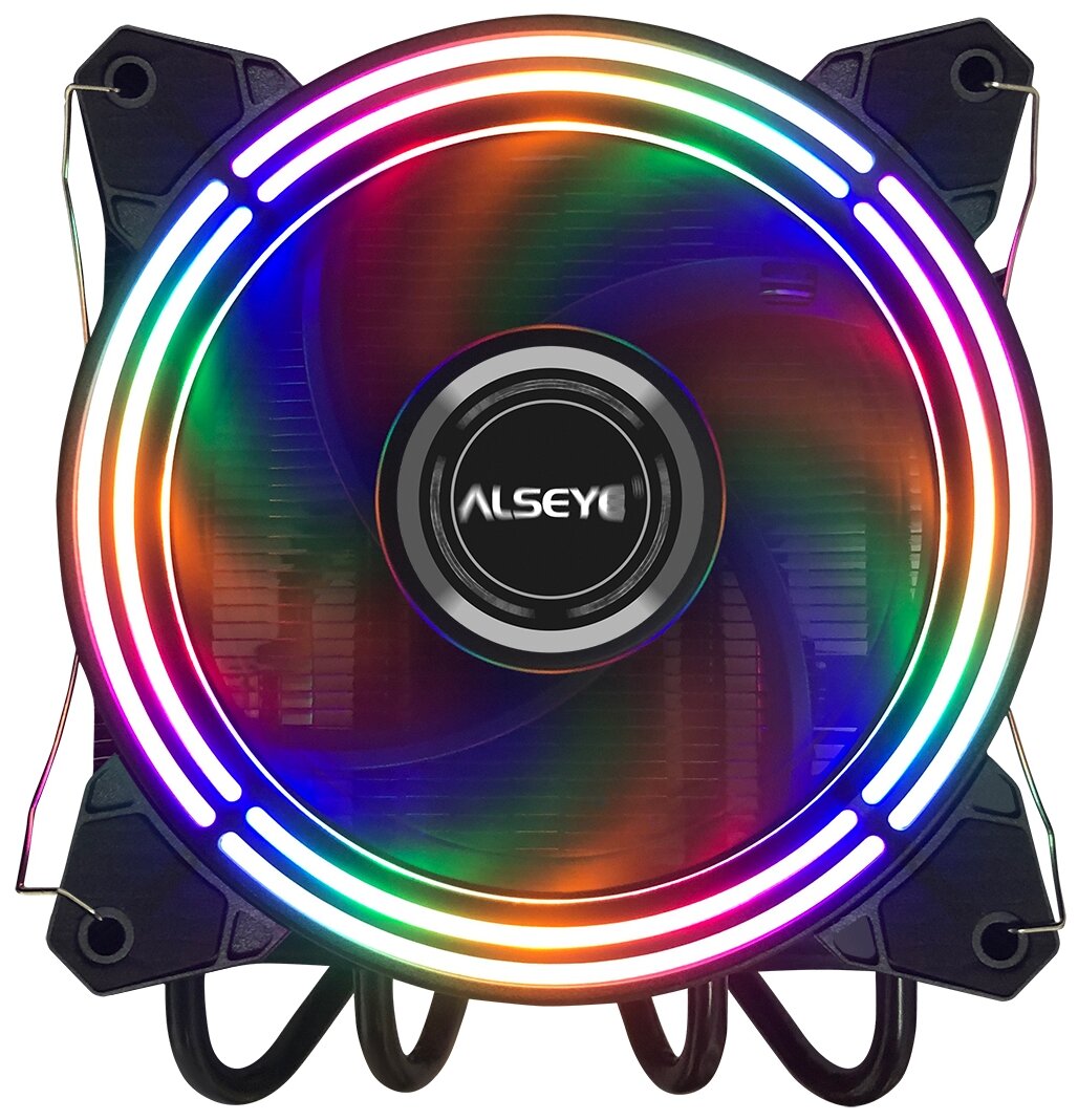 

Кулер для процессора Alseye H120T для Socket/115x/1200/AM2/AM2+/AM3/AM3+/FM1/AM4/FM2/FM2+, 120 мм, 2000rpm, 35.5 дБА, 125 Вт, 4-pin PWM, Al+Cu, RGB, H120T