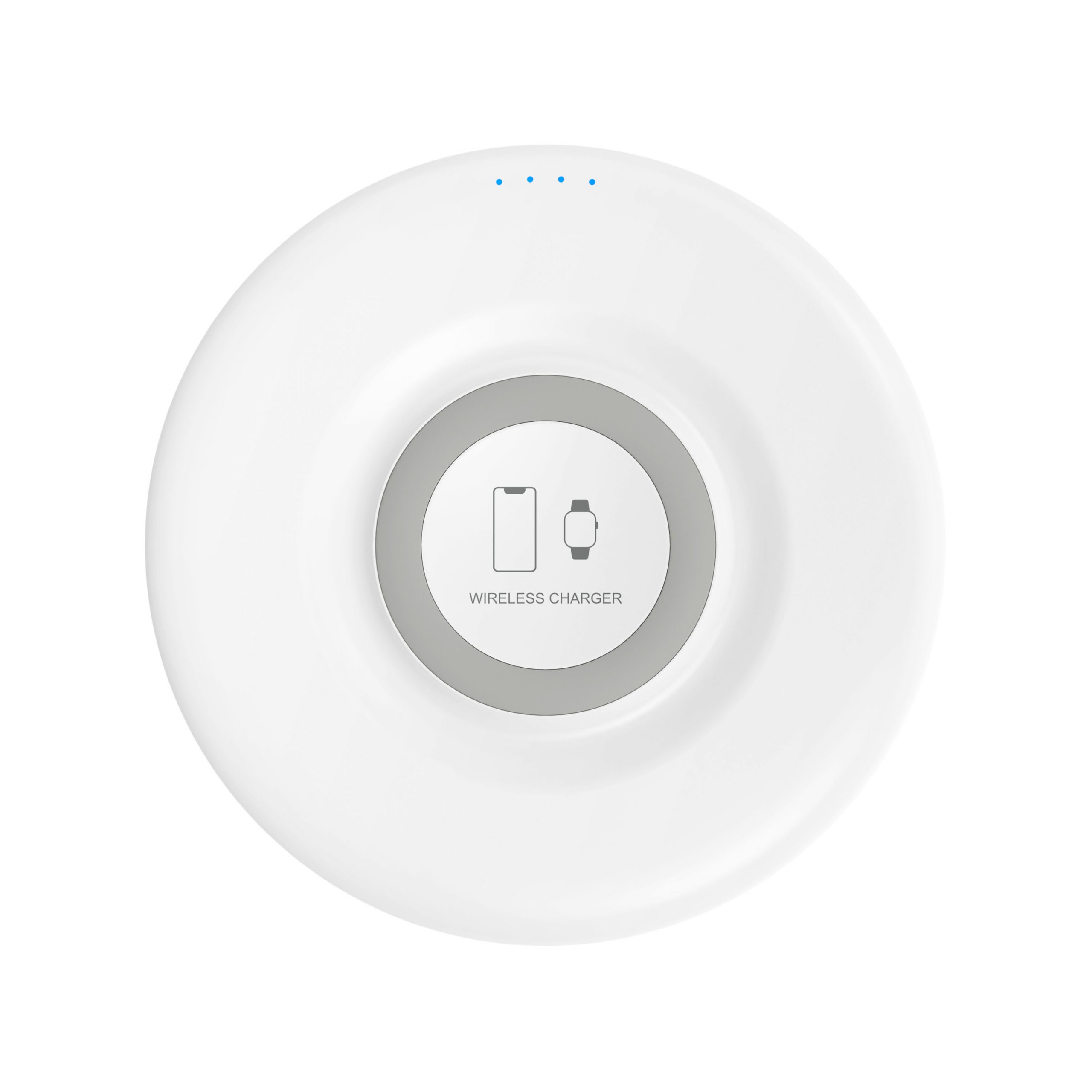 

Беспроводное зарядное устройство Lyambda LW4-WT, 1.5А, Любые устройства, поддерживающие Qi стандарт, белый, LW4-WT