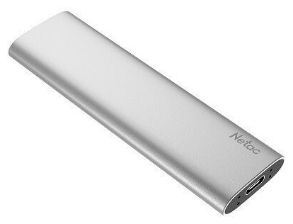 

Внешний SSD Netac 240Gb Zslim (OEM), USB 3.2 Gen 2 Type-C, серебристый (NEXSSD240GS), NEXSSD240GS