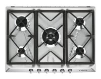 

Газовая варочная панель SMEG Victoria SR975XGH 5 конфорок, серебристая (SR975XGH), SR975XGH
