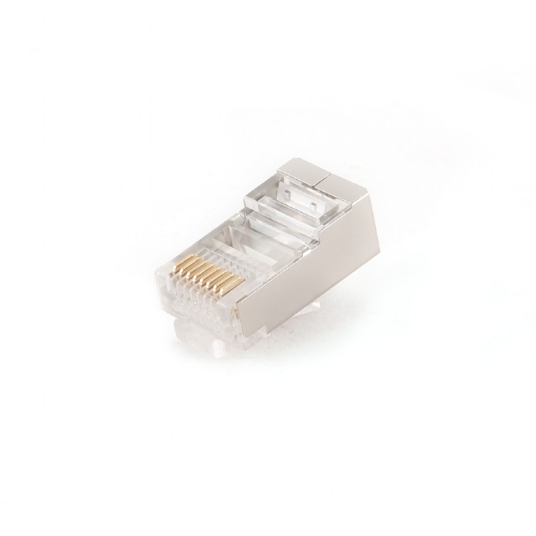 Коннектор RJ-45 8P8C категория 5e, экранированный, 10шт., Cablexpert PLUG5SP/10