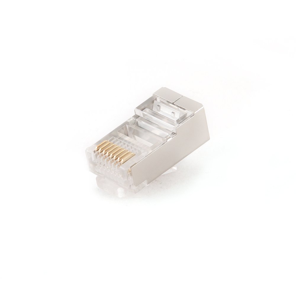 Коннектор RJ-45 8P8C категория 5e, экранированный, 100шт., Cablexpert PLUG5SP/100