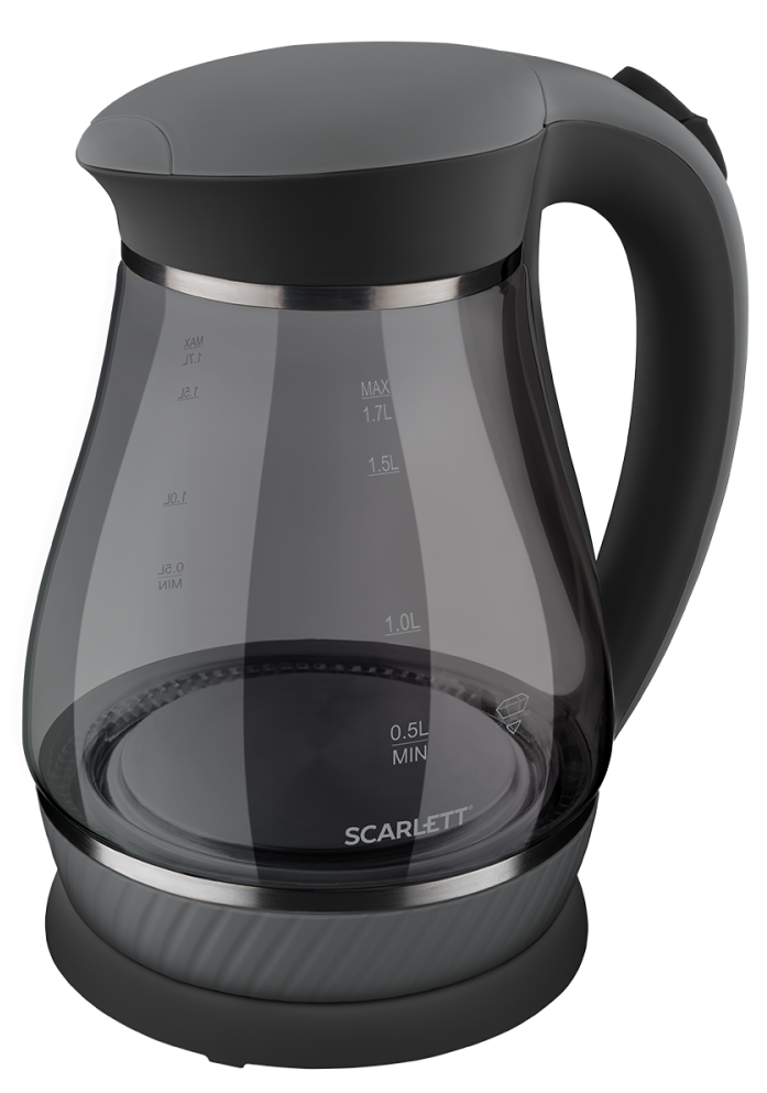 

Чайник электрический Scarlett SC-EK27G82 1.7л. 2.2 кВт, пластик, черный (SC-EK27G82), SC-EK27G82