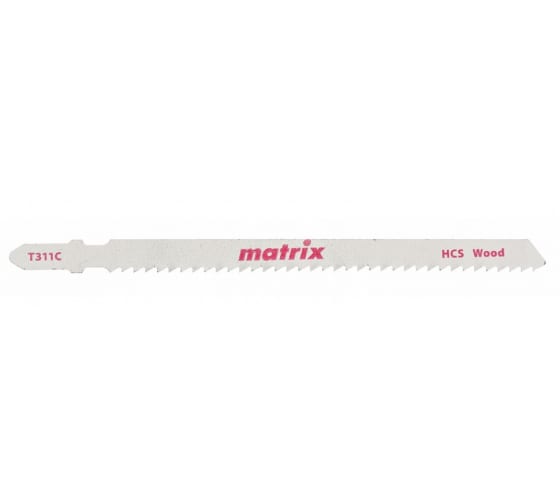 

Пилка для лобзика MATRIX T311C L126ммx100мм, быстрый рез, по дереву, 3шт. (78220), T311C