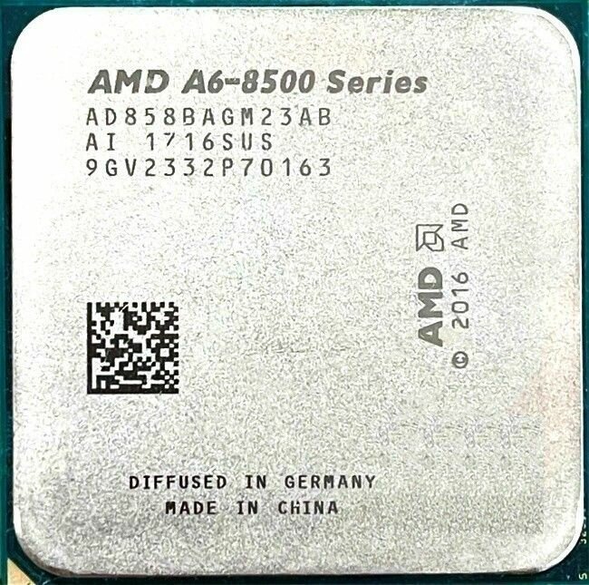 

Процессор AMD A6 PRO-8580 Bristol Ridge PRO, 2C/2T, 3800MHz TDP-65 Вт SocketAM4 tray (OEM) (AD858BAGM23AB), 8580