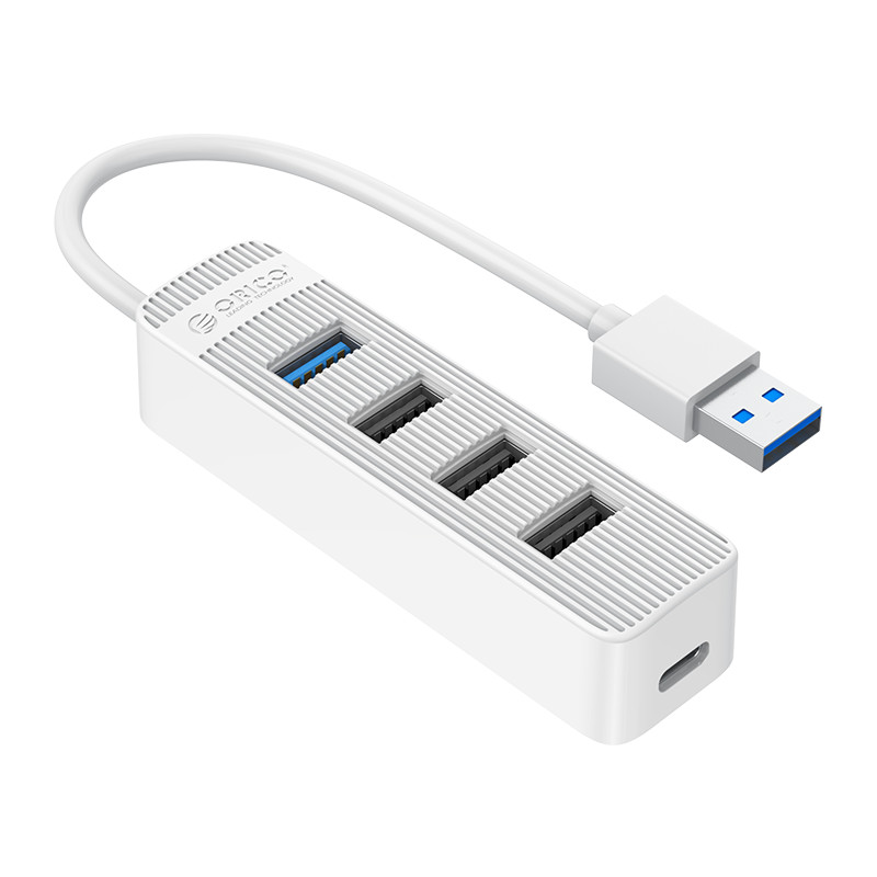 Концентратор Orico TWU32-4A, 3xUSB 2.0, 1xUSB 3.0, белый (TWU32-4A-WH)