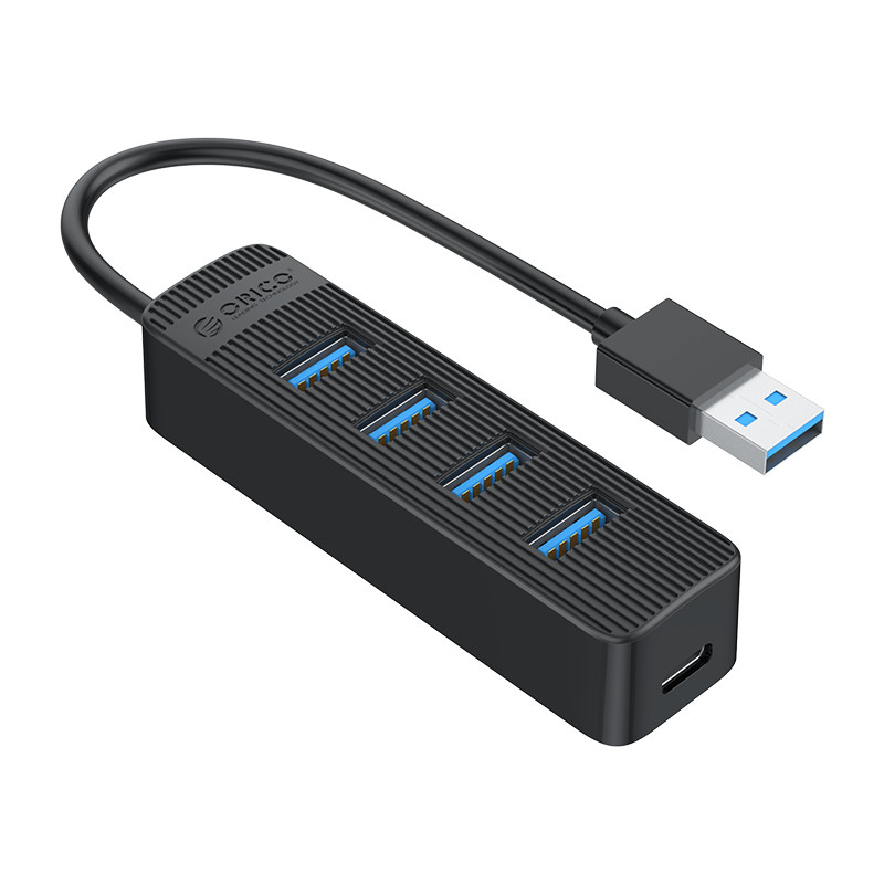 Концентратор Orico TWU3-4A, 4xUSB 3.0, черный (TWU3-4A-BK)