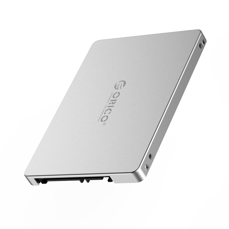 Адаптер Orico MS2TS, 2xM.2 NGFF/mSATA, серебристый