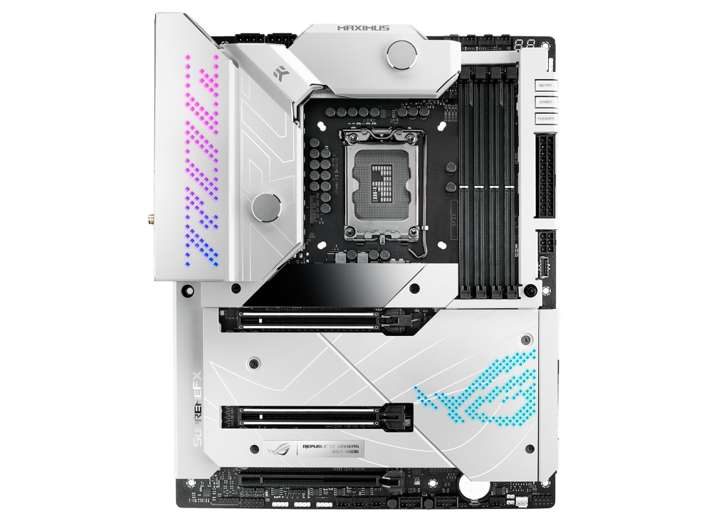 

Материнская плата ASUS ROG MAXIMUS Z690 FORMULA, Socket1700, Intel Z690, 4xDDR5 DIMM, 3PCI-Ex16, 6SATA3, 7.1-ch, 10GLAN, 11 USB 3.2, 3 USB Type-C, HDMI, ATX, Retail, ROG MAXIMUS Z690 FORMULA