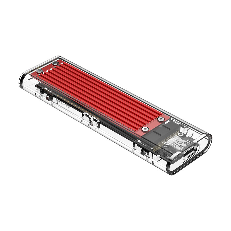

Внешний бокс Orico TCM2-C3 , 1xM.2 M KEY USB3.1 Type-C, красный (TCM2-C3-RD), TCM2-C3