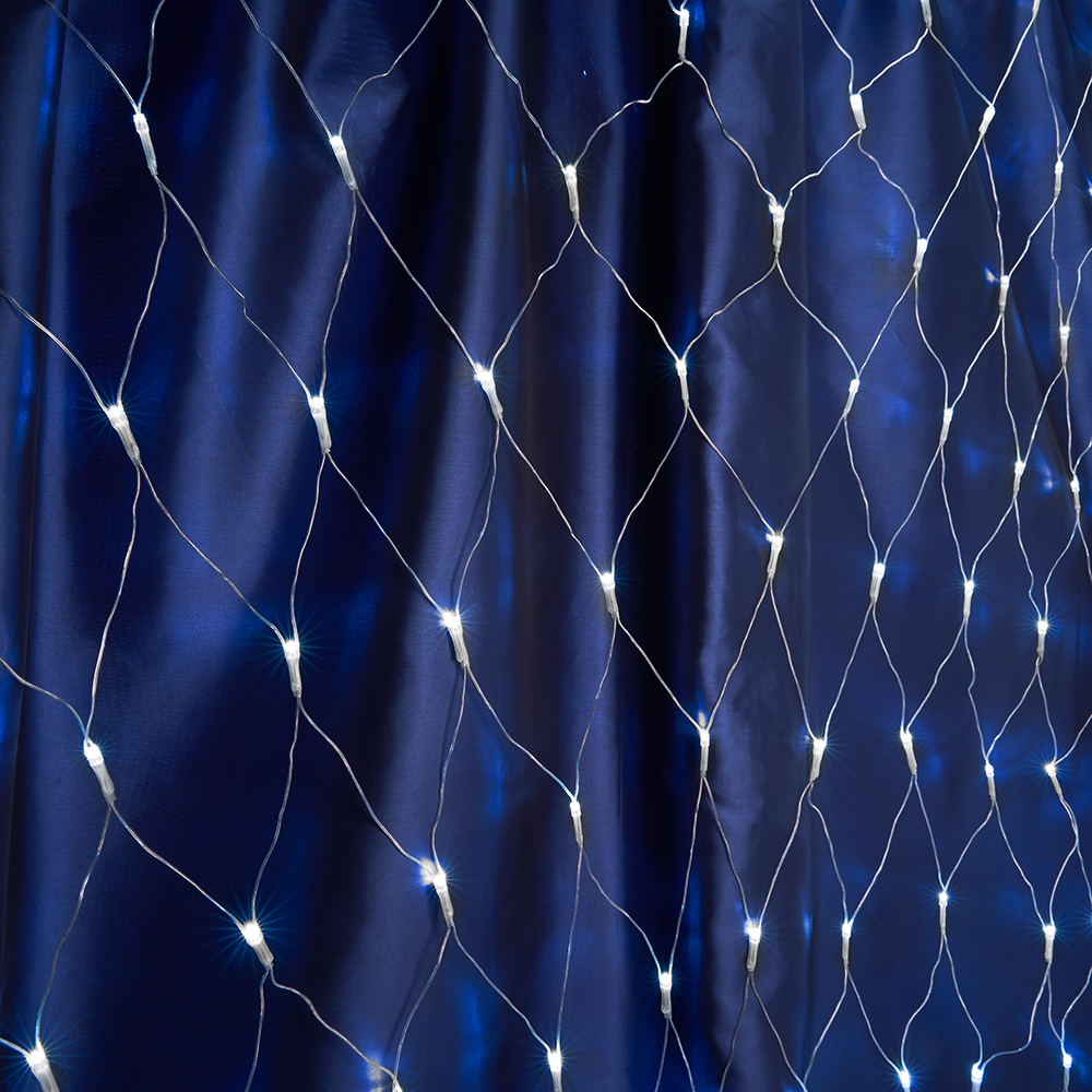 

Гирлянда Feron CL30 светодиодная сетка, ламп: 240 шт., 2 м x 2 м, от сети, холодный белый (26748), CL30