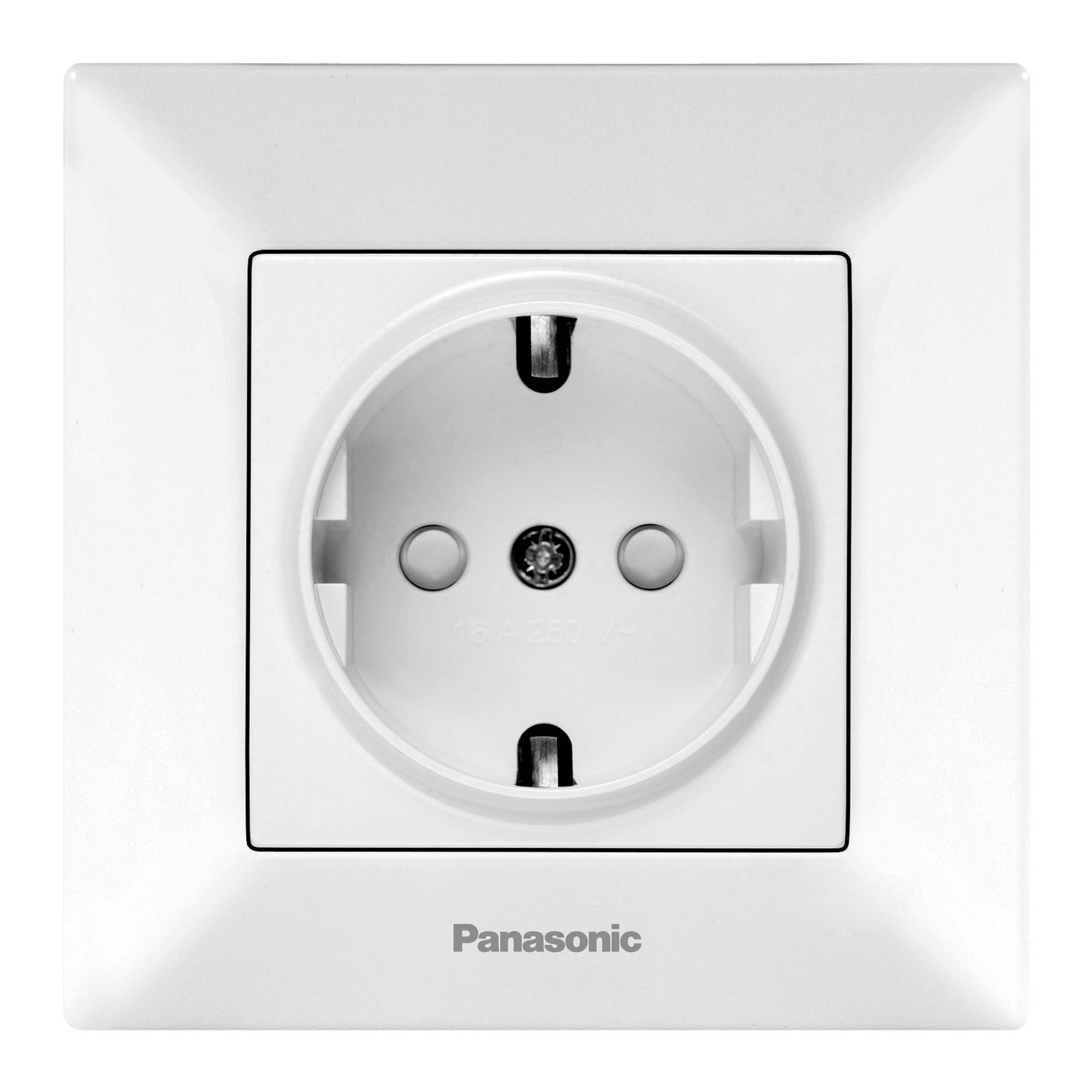 

Розетка Panasonic Arkedia, скрытый монтаж, однопостовая, с з/к, 16A, в сборе, IP20, белый (WMTC02122WH-RU), 0
