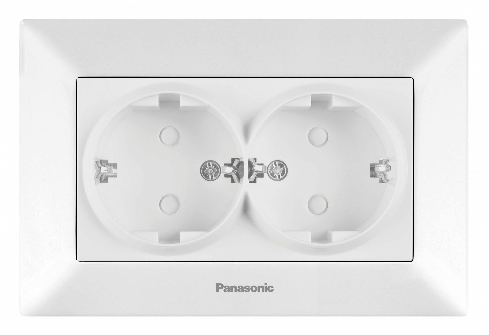 

Розетка Panasonic Arkedia, скрытый монтаж, 2-х постовая, с з/к, со шторками, 16A, в сборе, IP20, белый (WMTC02152WH-RU), 0