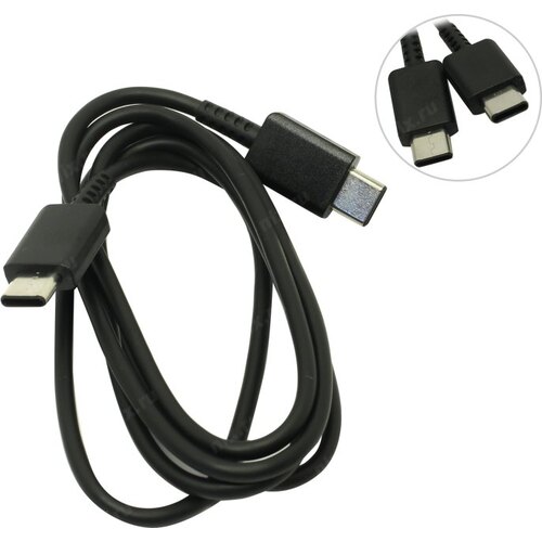 

Кабель USB Type-C-USB Type-C (m), Samsung, 1м, черный (EP-DA705BBRGRU)