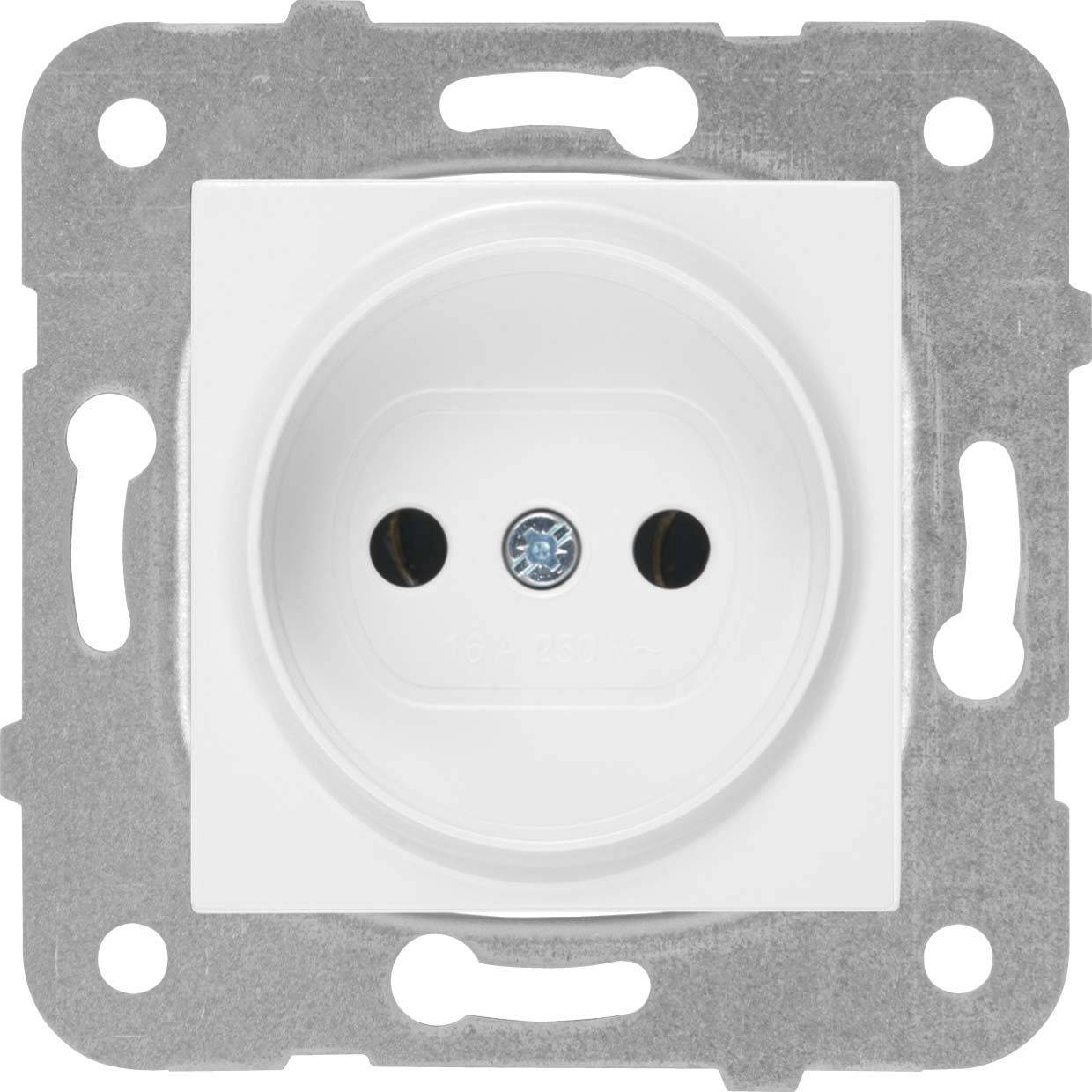 

Розетка Panasonic Karre Plus & Arkedia Slim, скрытый монтаж, однопостовая, 16A, механизм с накладкой без рамки, IP20, белый (WKTT02012WH-RU), 0