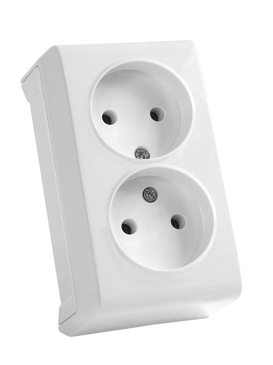 

Розетка Panasonic Vera, открытый монтаж, 2-х постовая, 16A, в сборе, IP20, белый (90681055-RU), 0