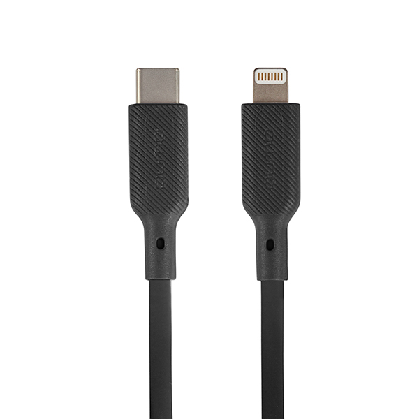 

Кабель USB Type-C-Lightning 8-pin, OTG, MFi, 2.22A быстрая зарядка, 1м, черный Qumo (32994)