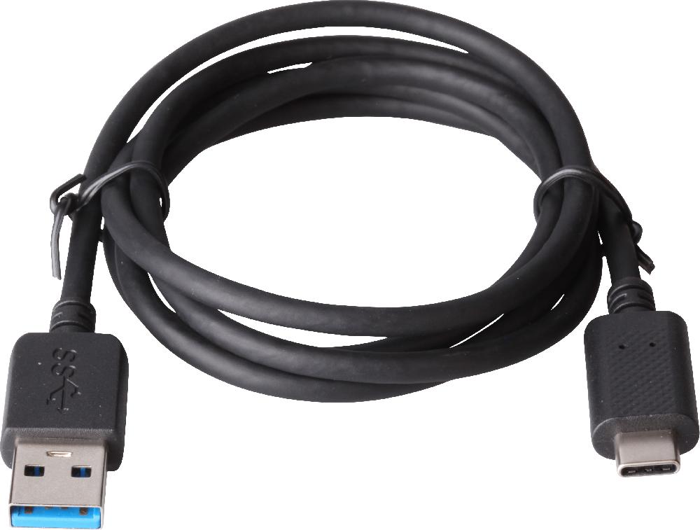 

Кабель USB-USB Type-C, 2A, 1м, черный Qumo (22470)