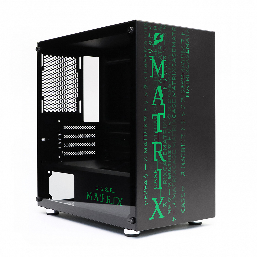 Корпус e2e4 Matrix, mATX, Mini-Tower, USB 3.0, черный, Без БП (OT-GCM-01-ZN)