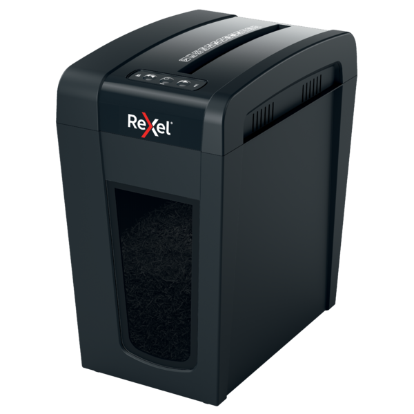 

Шредер Rexel Secure X10-SL, секретность 3/P-4, 180 см/мин., перекрестный - 4мм x 4см, 18л, 10 листов, скрепки, скобы, черный (2020127EU), X10-SL
