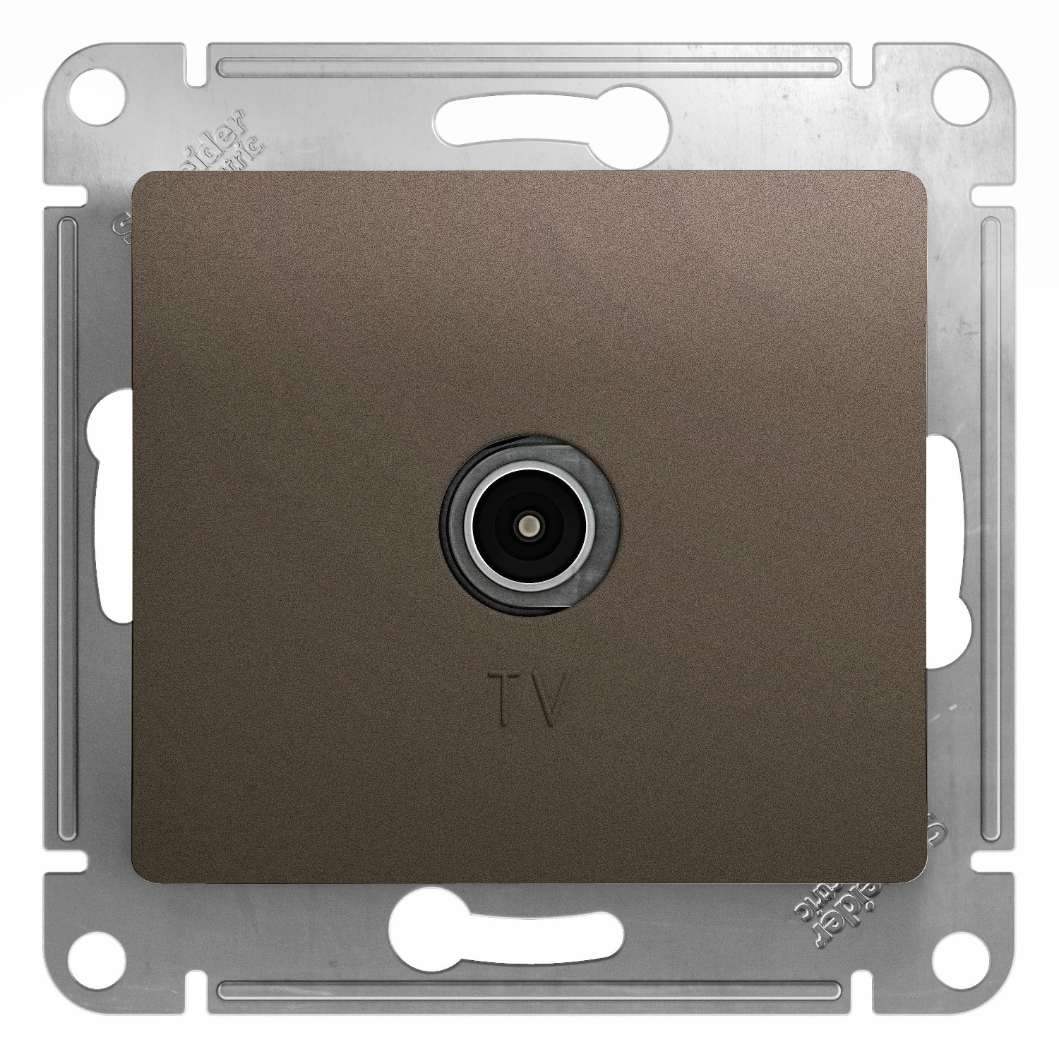 

Розетка TV Schneider Electric Glossa, шоколад, проходная, без рамки (GSL000891)