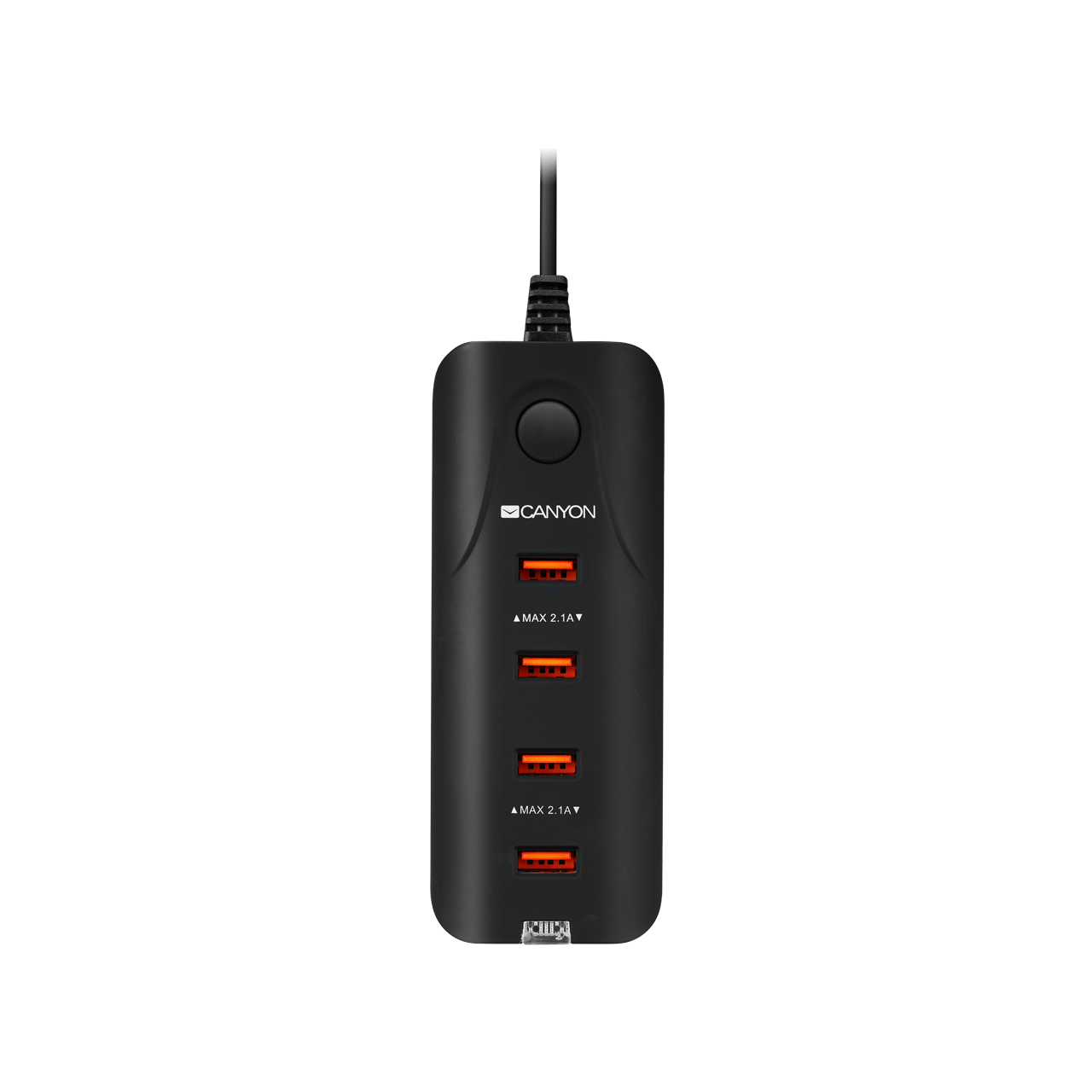 

Сетевое зарядное устройство Canyon H-09 30W, 4USB, черный (CNE-CHA09B), H-09