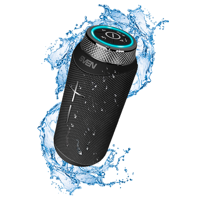 

Портативная акустика SVEN PS-280, 12 Вт, FM, AUX, USB, microSD, Bluetooth, подсветка, черный (SV-020521), PS-280
