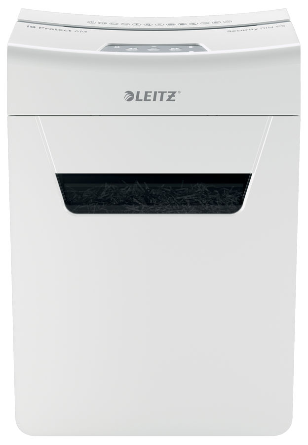 

Шредер Leitz IQ Protect Premium 6M, секретность 4/P-5, 180 см/мин., фрагменты - 2мм x 1.5см, 18л, 6 листов, скрепки, скобы, белый (80950000), IQ Protect Premium 6M