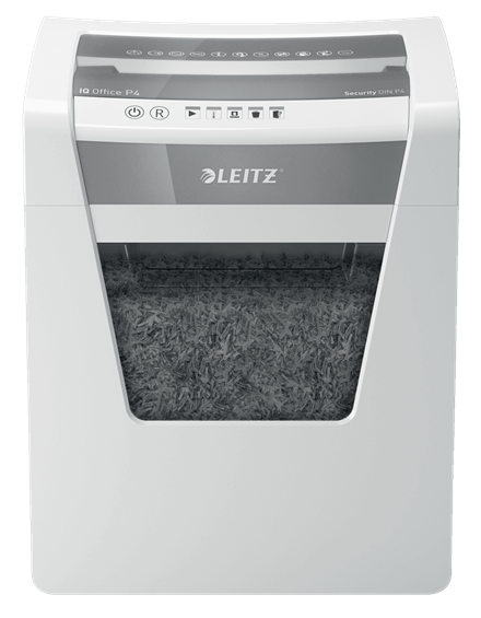 

Шредер Leitz IQ Office P4, секретность 3/P-4, 180 см/мин., фрагменты - 4мм x 4см, 23л, 15 листов, скрепки, скобы, белый (80030000), IQ Office P4