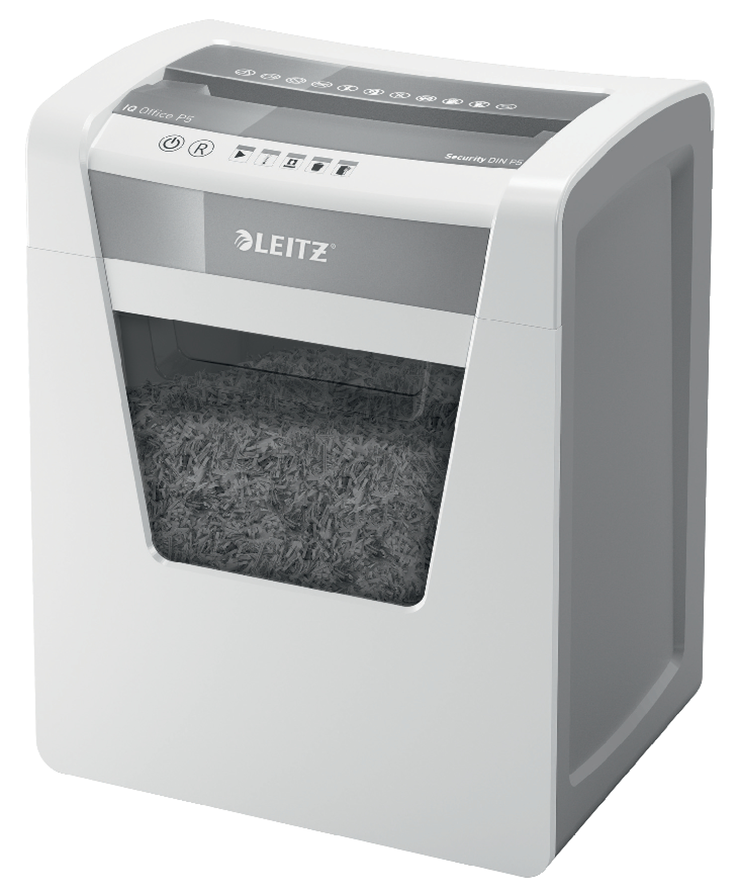 

Шредер Leitz IQ Office P5, секретность 4/P-5, 180 см/мин., фрагменты - 2мм x 1.5см, 23л, 10 листов, скрепки, скобы, белый (80020000), IQ Office P5