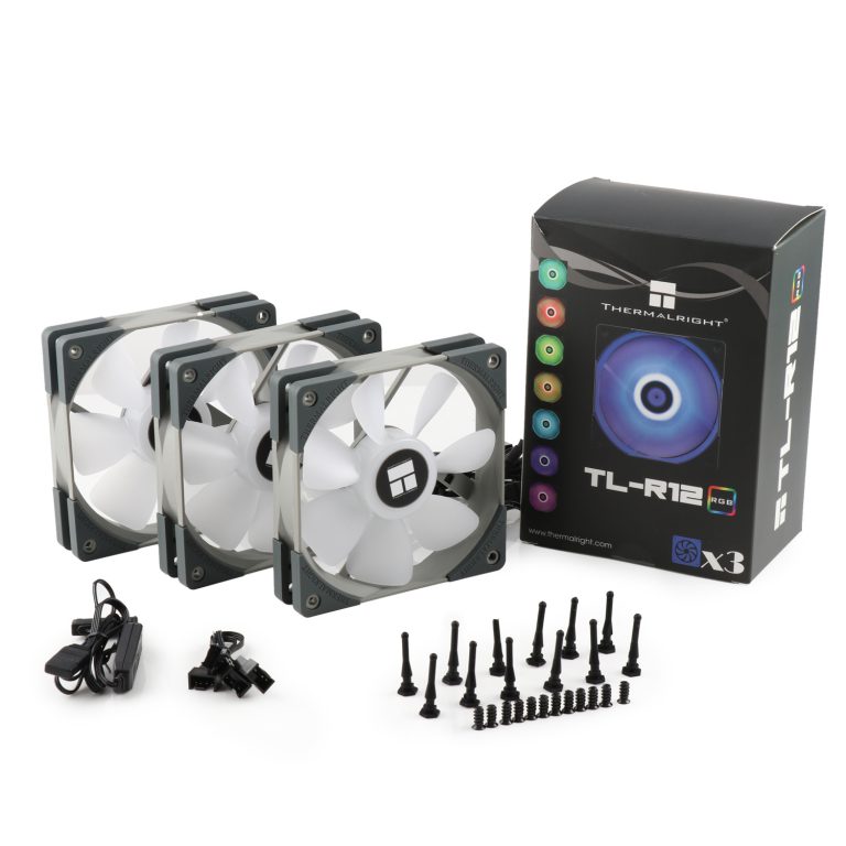 

Набор из 3 вентиляторов Thermalright TL-R12x3, 120мм, 1500rpm, 23 дБ, 4-pin PWM + 4-pin 12V RGB, 3шт, RGB, TL-R12x3
