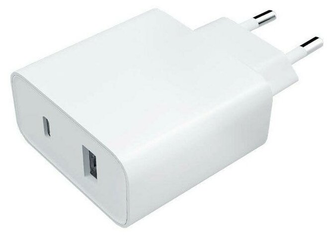 Сетевое зарядное устройство Xiaomi Mi 33W Wall Charger (Type-A+Type-C), PD 33 Вт, 3А, белый