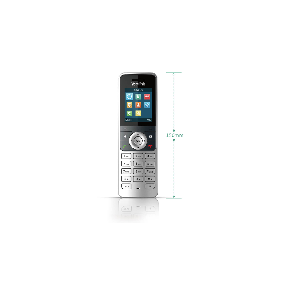 Дополнительная трубка VoIP Yealink W53H DECT для W52P/W53P/ W60P/W41P,  серебристый/черный (W53H), 711885 купить в Новосибирске в интернет-магазине  e2e4