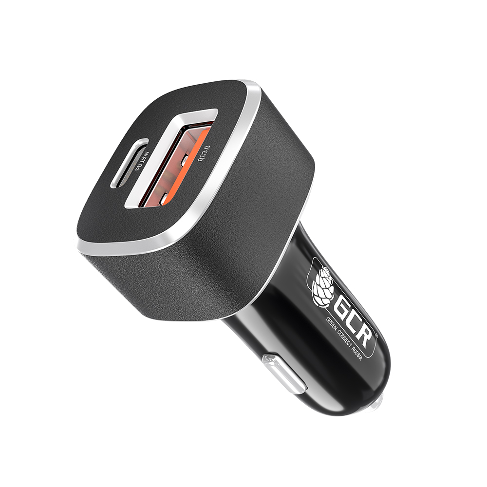 

Автомобильное зарядное устройство Greenconnect UP-528AT, USB, 1xUSB Type C, 2.4А, 18 Вт, QC, PD, черный (GCR-52281), UP-528AT