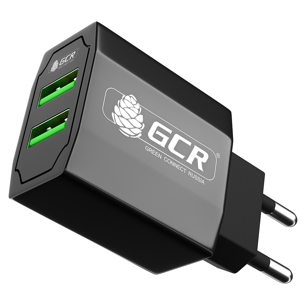 

Сетевое зарядное устройство Greenconnect CA-28Plus 15.5W, 2USB, 3.1A, черный (GCR-51982), CA-28Plus