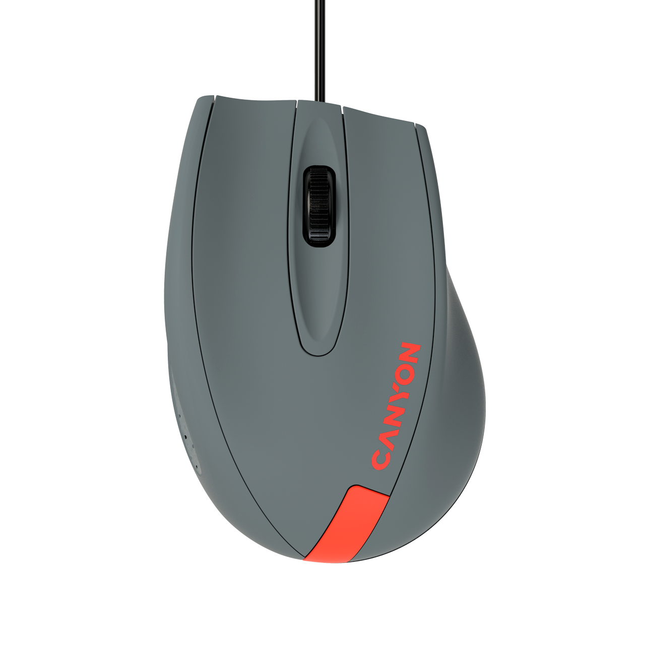 

Мышь проводная Canyon M-11, 1000dpi, оптическая светодиодная, USB, графит/красный (CNE-CMS11DG), M-11