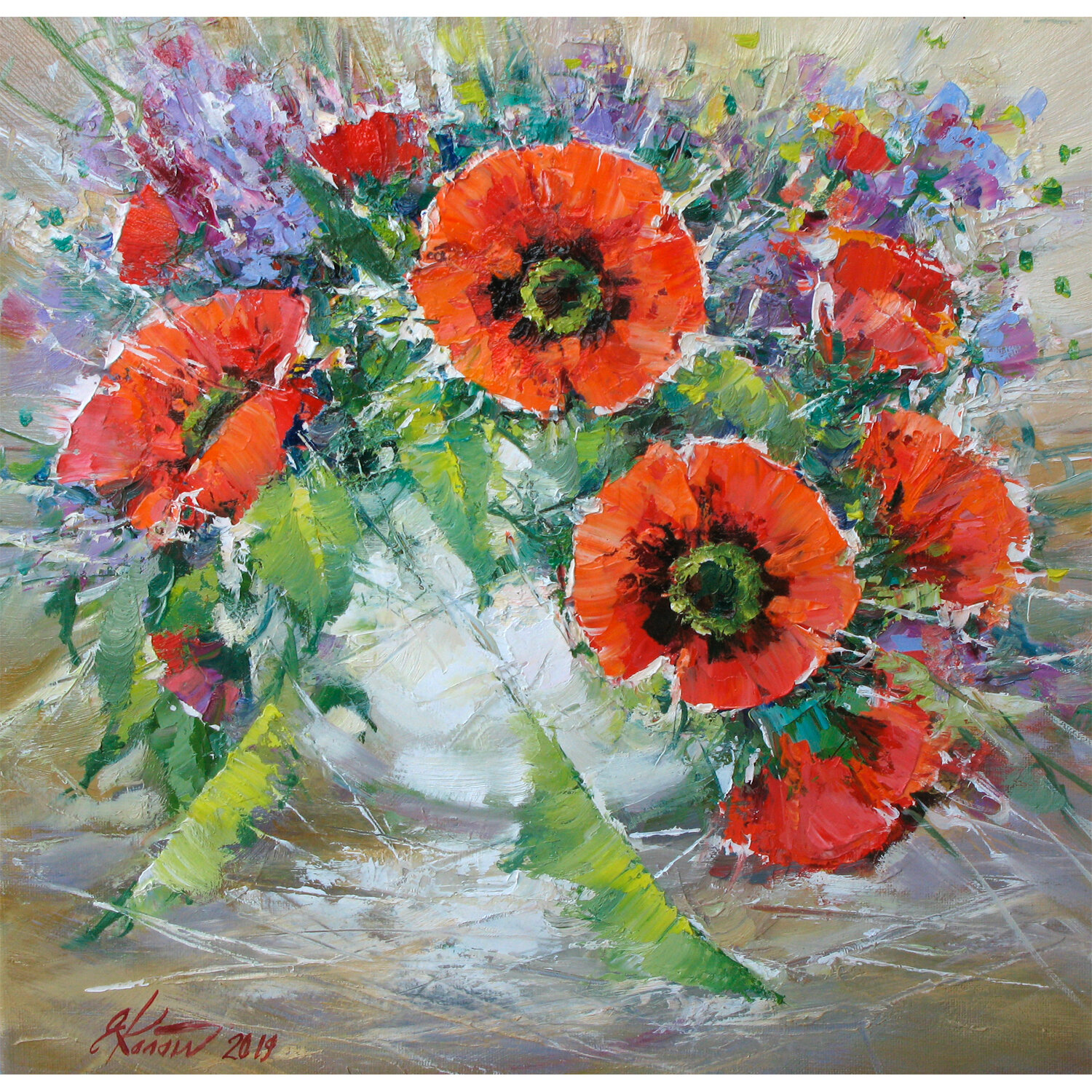 

Алмазная мозаика ОСТРОВ СОКРОВИЩ "Букет маков", 1 шт, 40 см x 30 см (662572), "Букет маков"