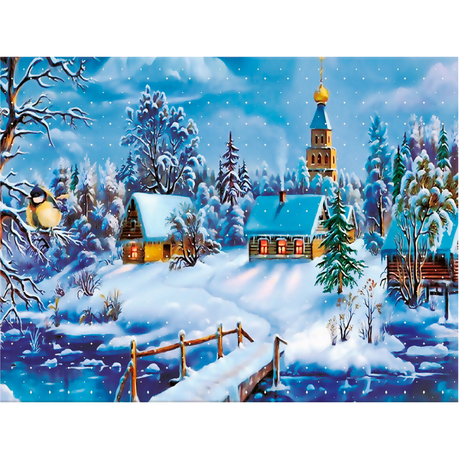 

Алмазная мозаика ОСТРОВ СОКРОВИЩ "Зимний пейзаж", 1 шт, 40 см x 30 см (662408), "Зимний пейзаж"