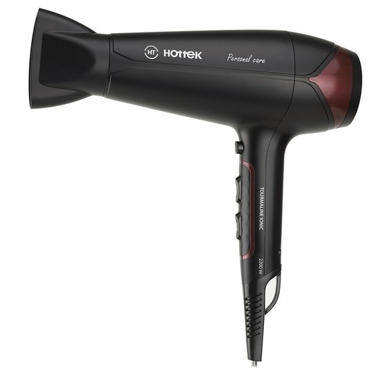 

Фен HOTTEK Personal Care HT-965-011 2200Вт, режимов: 5, насадок: 1, черный (965-011), HT-965-011