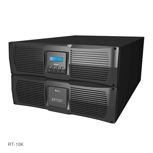 ИБП Delta Electronics AMPLON RT UPS103R2RT0B035, 10000VA, 10000W, клеммная колодка, розеток - 10, USB, черный (UPS103R2RT0B035)