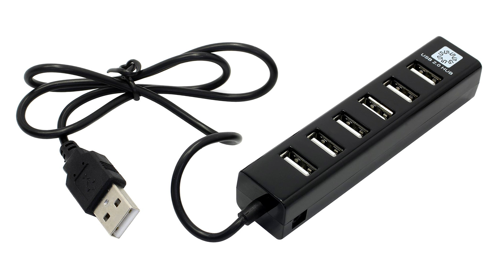 

Активный концентратор 5bites HB27-208BK, 7xUSB 2.0, черный (HB27-208BK), HB27-208BK
