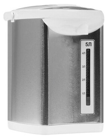

Термопот Midea MP-8104 5л. 750Вт, металл/пластик, серебристый (MP-8104), MP-8104