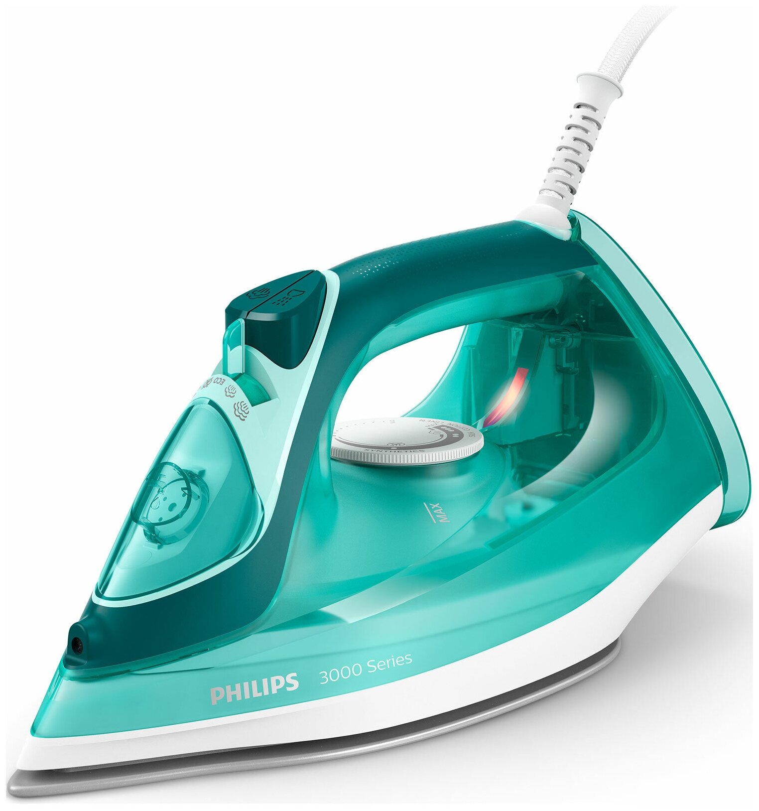 

Утюг Philips DST3030/70 2.4 кВт, длина шнура 1.9 м, зеленый (DST3030/70), DST3030/70