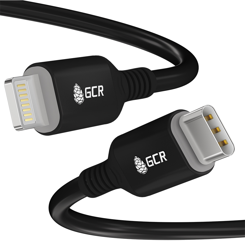 

Кабель Lightning 8-pin-USB Type-C, MFi быстрая зарядка, 50см, черный Greenconnect Premium GCR-IPPD5 (GCR-53464), GCR-IPPD5